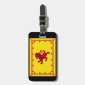 Scotland Rampant lion/Ancient flag Yellow Bagagelabel (Voorkant verticaal)