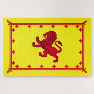Scotland red Rampant Lion flag/shield/1014 part Legpuzzel