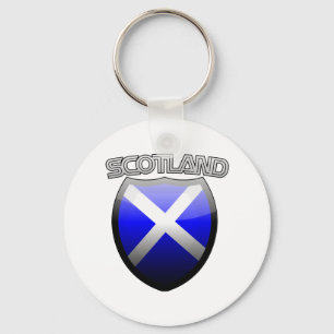 Scotland Retro Glass Sleutelhanger