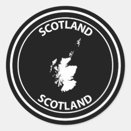 Scotland Ronde Sticker