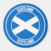 Scotland Round Emblem Magneet (Voorkant)