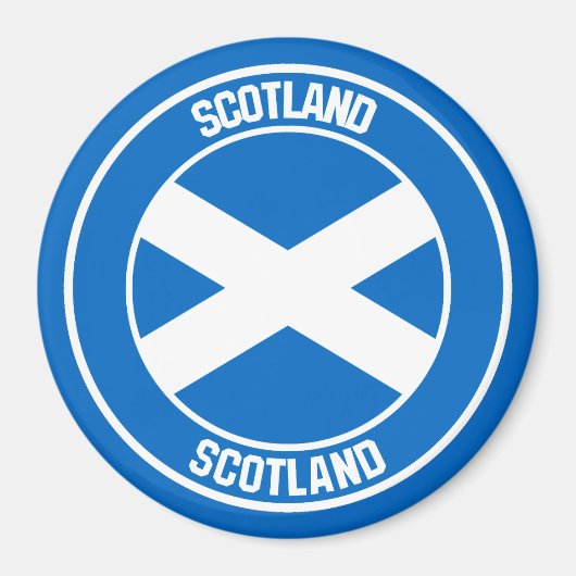 Scotland Round Emblem Magneet (Voorkant)