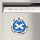 Scotland Round Emblem Magneet (Insitu (Vaatwasser))