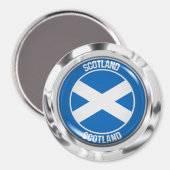 Scotland Round Emblem Magneet (Voorkant / Achterkant)