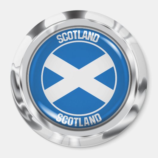 Scotland Round Emblem Magneet (Voorkant)