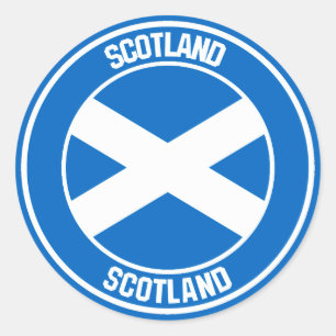 Scotland Round Emblem Ronde Sticker