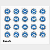 Scotland Round Emblem Ronde Sticker (Vel)