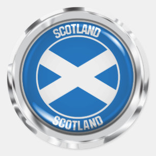 Scotland Round Emblem Ronde Sticker