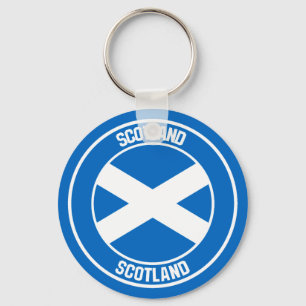 Scotland Round Emblem Sleutelhanger
