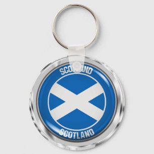 Scotland Round Emblem Sleutelhanger