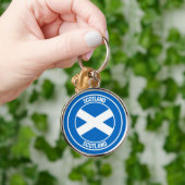 Scotland Round Emblem Sleutelhanger (Hand)