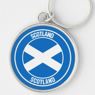 Scotland Round Emblem Sleutelhanger