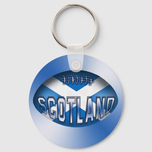 Scotland Rugby Ball Sleutelhanger (Voorkant)