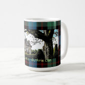 Scotland’s Guthrie Clan Castle-Tartan Nom Mug (Devant droit)