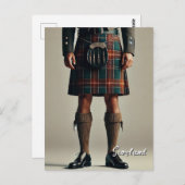 Scotland Scottish Kilt Briefkaart (Voorkant / Achterkant)