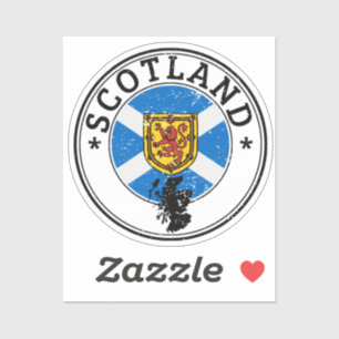 Scotland Seal Sticker Ronde Vlag Voor Laptop Boek.