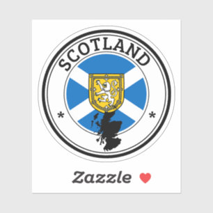 Scotland Seal Sticker Ronde Vlag Voor Laptop Boek.