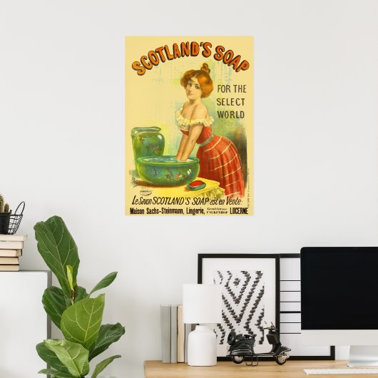 Scotland Soap  Advertisement Poster (Thuiskantoor)