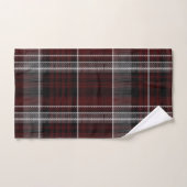Scotland Tartan Burgundy Grey Plaid Celtic (Serviette à main)