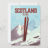 Scotland to Ski vintage poster (Achterkant)