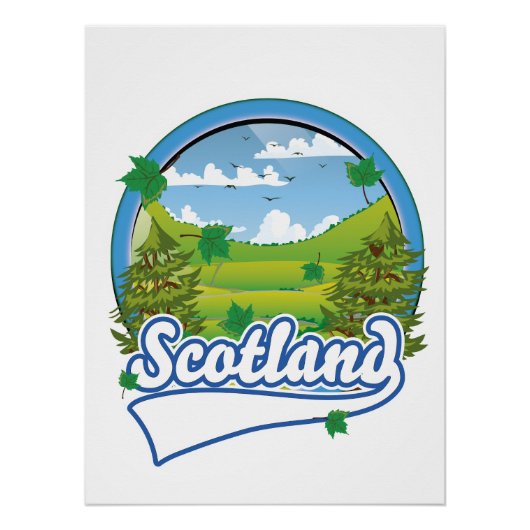 Scotland Travel logo Perfect Poster (Voorkant)