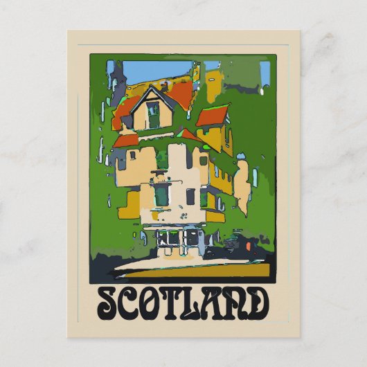 Scotland Travel Poster Briefkaart (Voorkant)