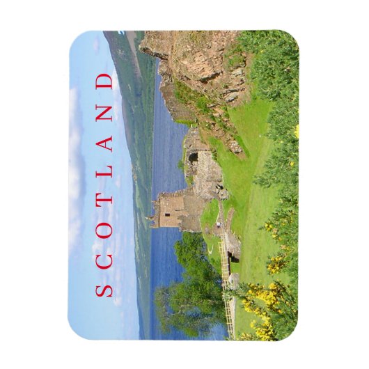 Scotland Urquhart Castle uitzicht koelkastmagneet Magneet (Verticaal)