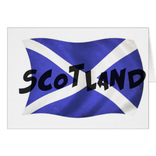 Scotland Wavy Flag