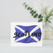 Scotland Wavy Flag Briefkaart (Staand voorkant)