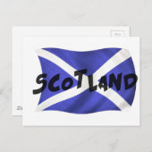 Scotland Wavy Flag Briefkaart (Voorkant / Achterkant)