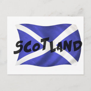 Scotland Wavy Flag Briefkaart