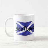 Scotland Wavy Flag Koffiemok (Links)