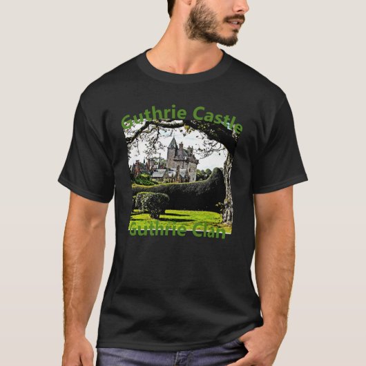 Scotland's Guthrie Castle-Guthrie Clan Fun T-shirt (Voorkant)