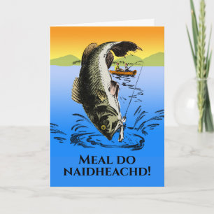 Scots Gaelic Meal do naidheachd Gefeliciteerd Kaart