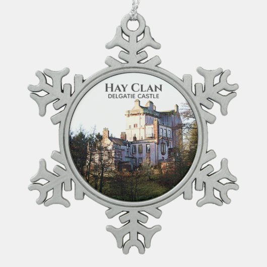 Scots Hay Clan Castle Snowflake Ornement d'eau (Devant)
