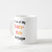 scots-irish heritage coffee mug koffiemok (Voorkant links)