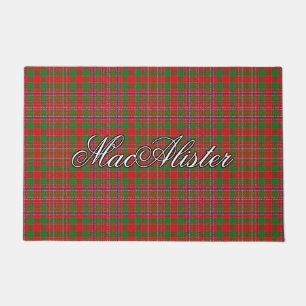 Scots Vista Clan MacAlister Tartan Plaid Deurmat