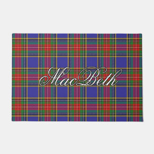 Scots Vista Clan MacBeth Tartan Plaid Deurmat