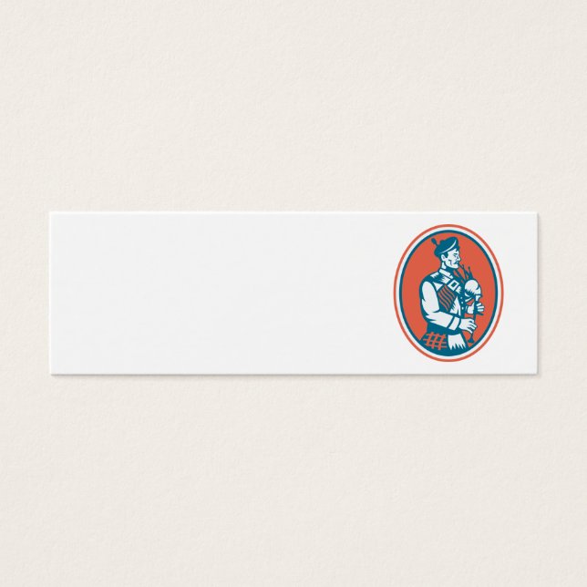 Scotsman Scottish Bagpipes Retro (Devant)