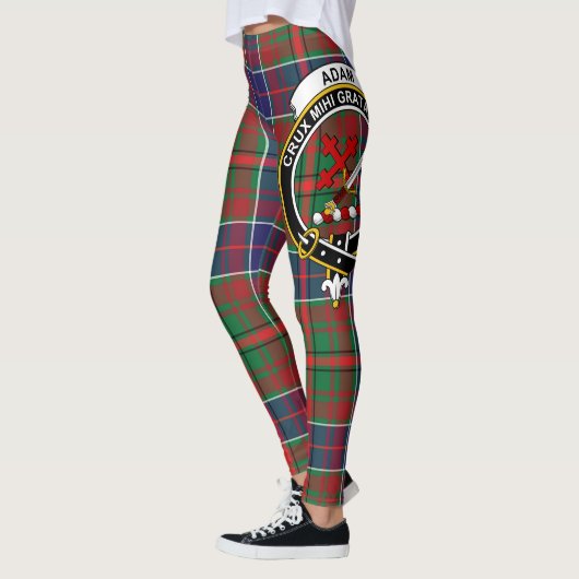 Scotstee Clan Adam Ancient Crest Tartan Vrouwen Leggings (Links)