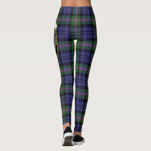 Scotstee Clan Baird Crest Tartan Vrouwen Leggings (Achterkant)