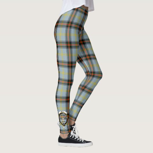 Scotstee Clan Bell Crest Tartan Femmes Leggings (Droite)