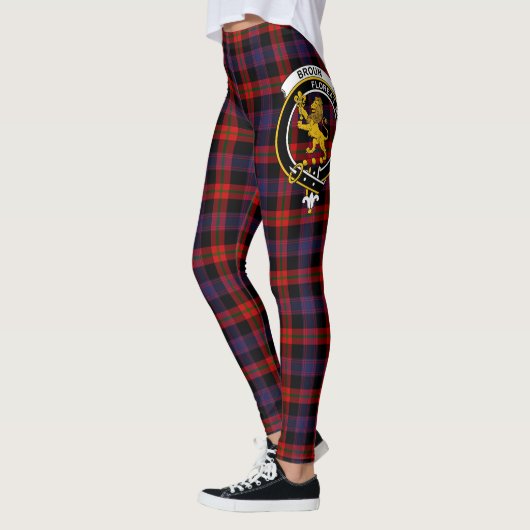 Scotstee Clan Broun Crest Tartan Vrouwen Leggings (Links)