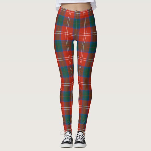Scotstee Clan Chisholm Ancient Tartan Women Leggin Leggings (Voorkant)