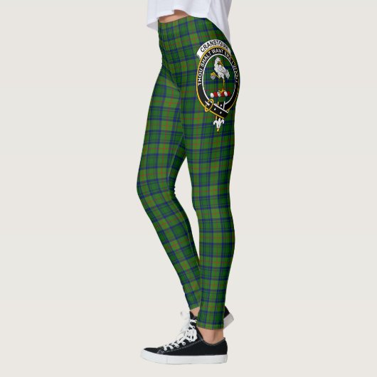 Scotstee Clan Cranstoun Modern Crest Tartan Leggings (Links)