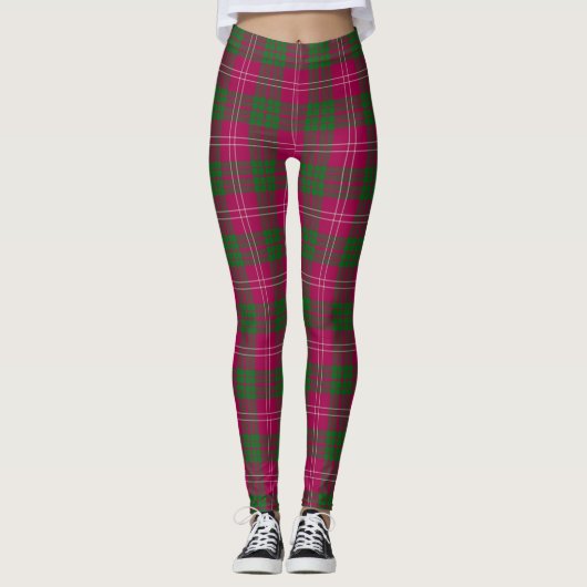 Scotstee Clan Crawford Modern Tartan Women Legging (Voorkant)
