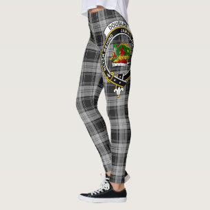 Scotstee Clan Douglas Gray Crest Tartan Vrouwen Leggings