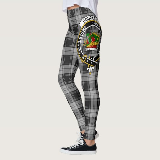 Scotstee Clan Douglas Gray Crest Tartan Vrouwen Leggings (Links)