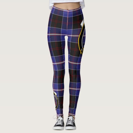 Scotstee Clan Dunlop Modern Crest Tartan Vrouwen Leggings (Voorkant)