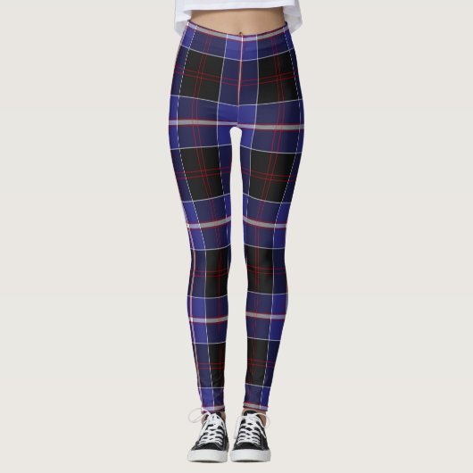 Scotstee Clan Dunlop Moderne Tartan Vrouwelijke Le Leggings (Voorkant)